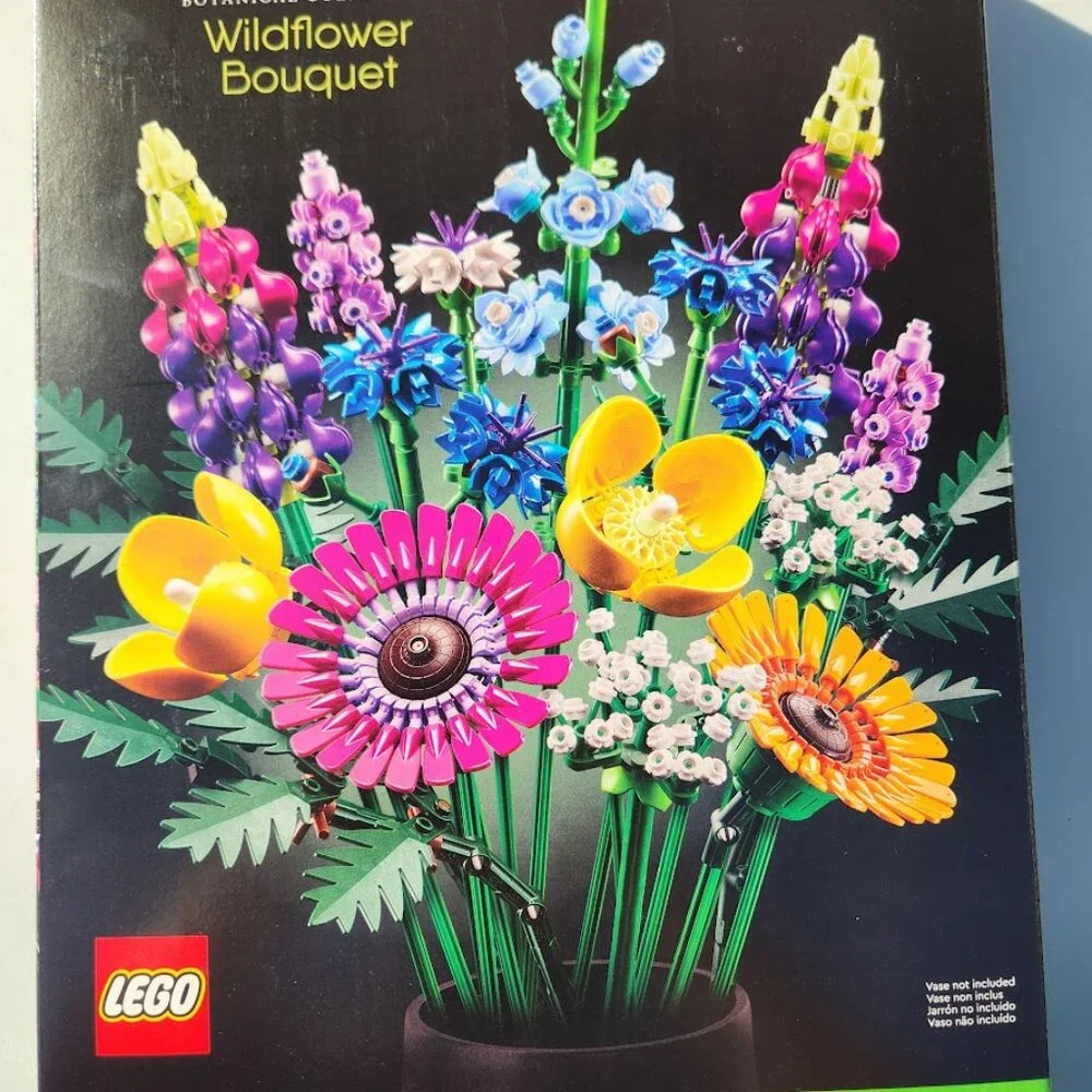 LEGO 10313 Botanicals Artificial Wildflower Bouquet Fake Flowers Building Set